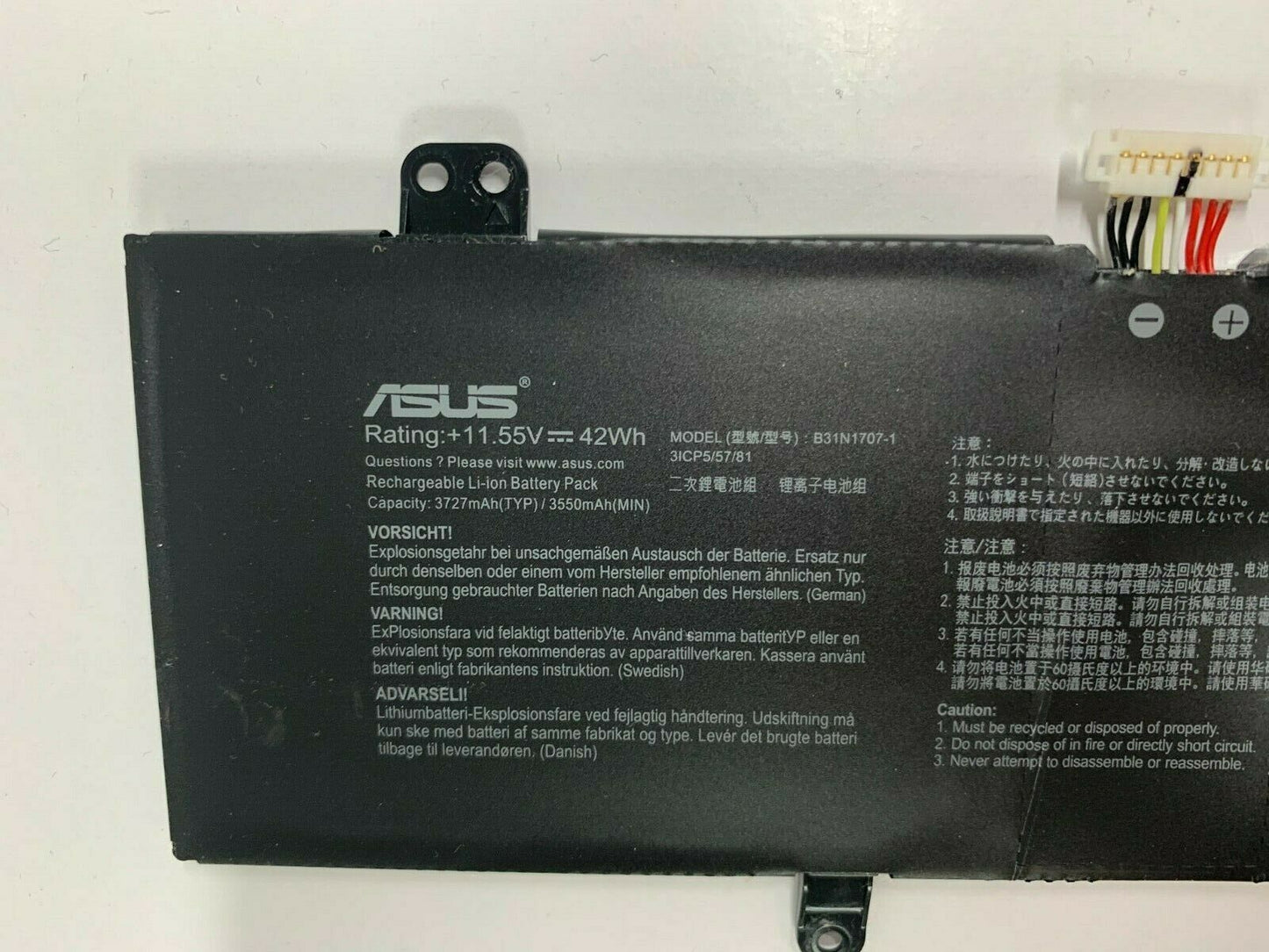 ASUS X411UA - B31N1707 Original Laptop Notebook Battery (1 Yr Warranty)