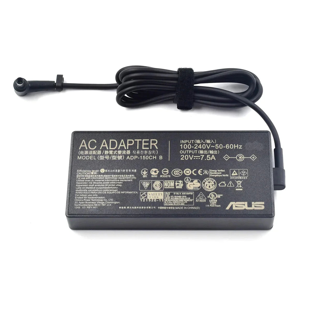 ASUS Laptop Charger 150W 20V 7.5A Original Adapter (6.0 mm x 3.7 mm) (1 Yr Warranty) (Power Cord Included) Model : ADP-150CH B
