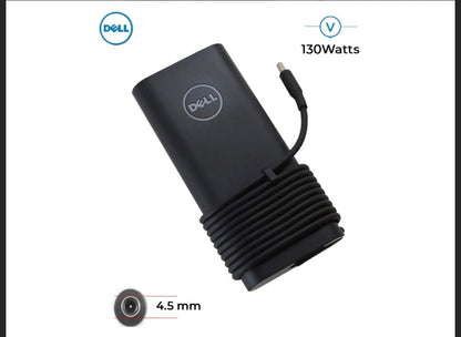 Dell Original 130W AC Adapter Laptop Charger ( 4.5 mm ) ( 1 Yr Warranty ) Model No : Dell XPS 15 9530