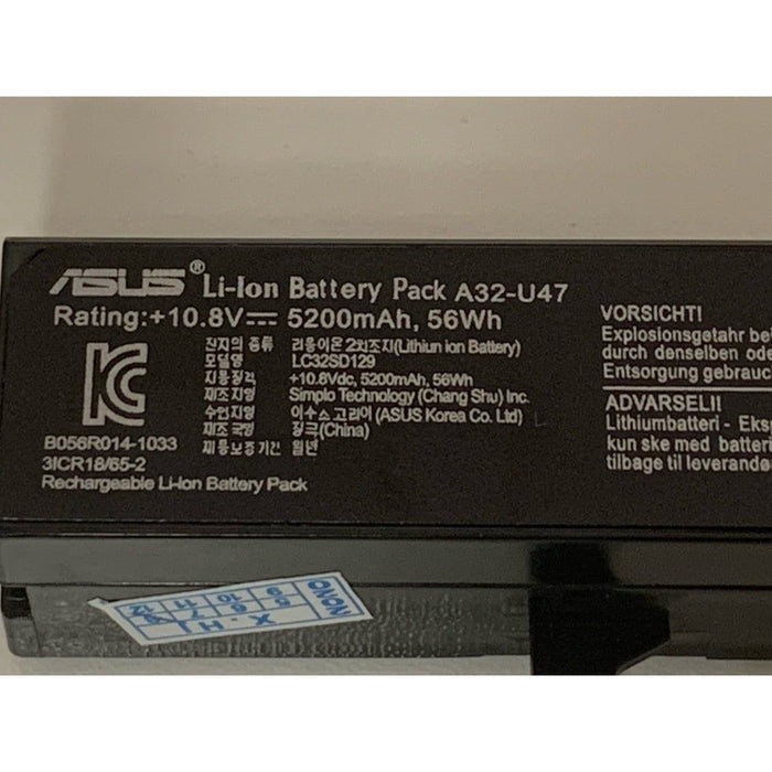 ASUS U47A Series - A42-U47 Original Laptop Notebook Battery (1 Yr Warranty)