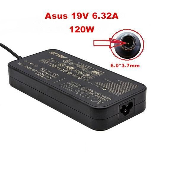 ASUS Laptop Charger 120W 19V 6.32A Original Adapter (6.0 mm x 3.7 mm) (1 Yr Warranty) (Power Cord Included)
