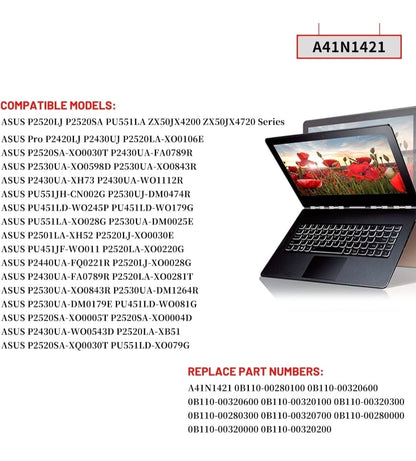 ASUS P552SJ - A41N1421 Original Laptop Notebook Battery (1 Yr Warranty)