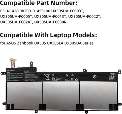 ASUS Zenbook UX305UA - C31N1428 Original Laptop Notebook Battery (1 Yr Warranty)