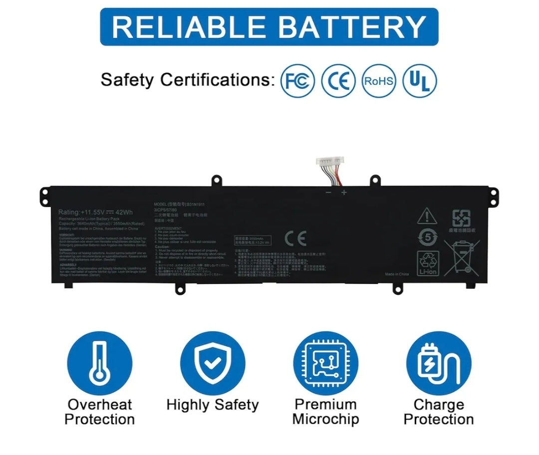 ASUS X421JA - C31N1911 Original Laptop Notebook Battery (1 Yr Warranty)