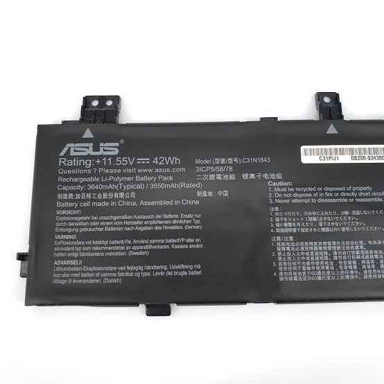 ASUS VivoBook S14 S432FA - C31N1843 Original Laptop Notebook Battery (1 Yr Warranty)