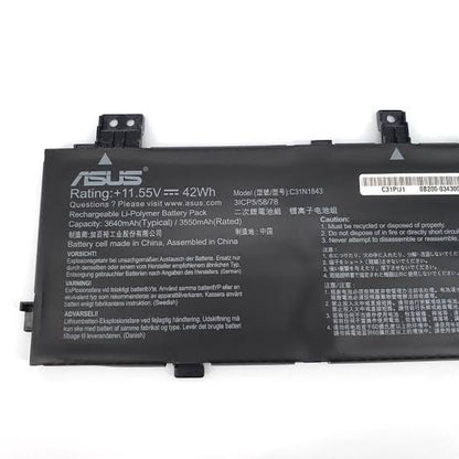 ASUS VivoBook S14 S432FA - C31N1843 Original Laptop Notebook Battery (1 Yr Warranty)