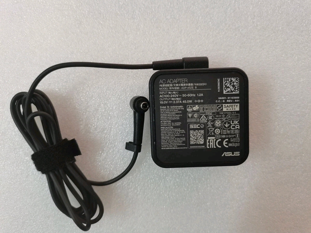 ASUS Laptop Charger 45W 19V 2.37A Original Adapter Model No: AD883020 (4.5 mm x 3.0 mm) (1 Yr Warranty) (Power Cord Included)