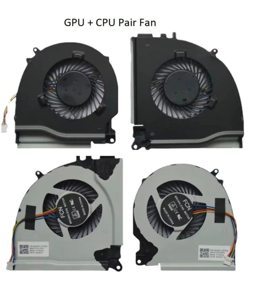 Original FAN Pair ( CPU & GPU ) Dell Inspiron 15 7557 P/N : RJX6N