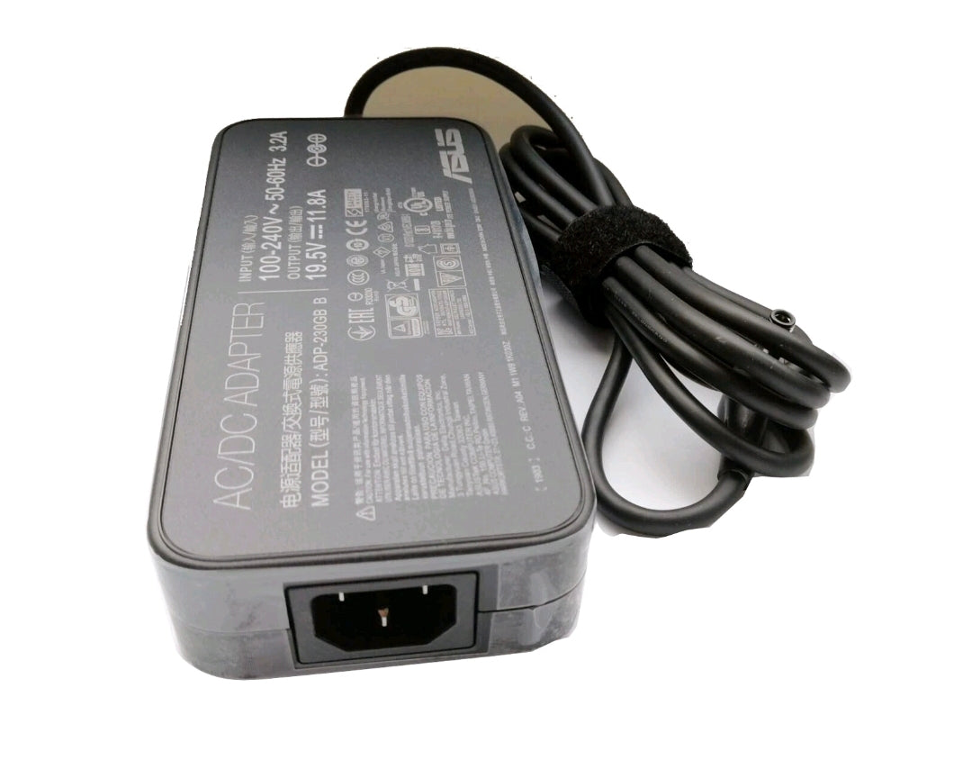 ASUS Laptop Charger 230W 19.5V 11.8A Original Adapter Model No: ADP-230GB B (6.0 mm x 3.7 mm) (1 Yr Warranty) (Power Cord Included)