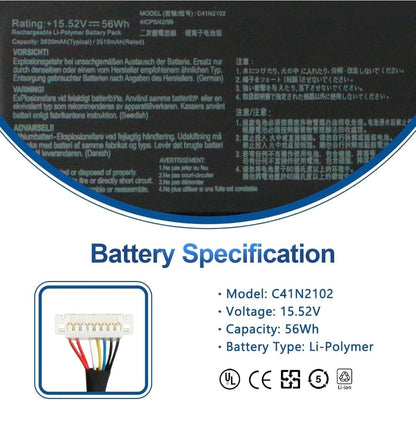 ASUS ROG Zephyrus G14 GA402R - C41N2102 Original Laptop Notebook Battery (1 Yr Warranty)