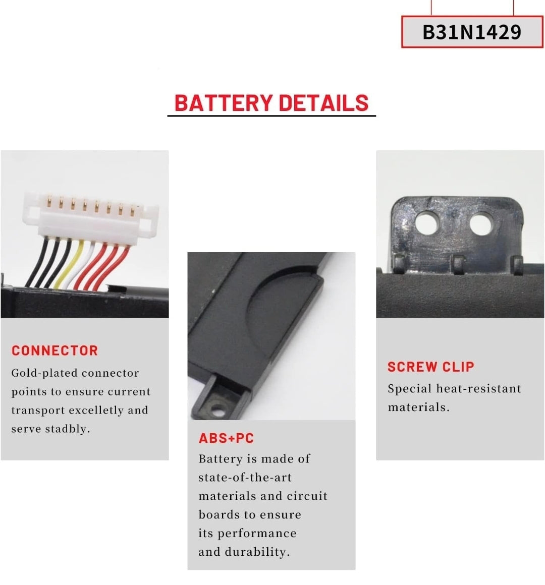 ASUS K501 - C31N1429 Original Laptop Notebook Battery (1 Yr Warranty)