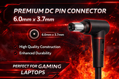 ASUS Laptop Charger 280W 20V 14A Original Adapter Model No: PV301QH (6.0 mm x 3.7 mm) (1 Yr Warranty) (Power Cord Included)