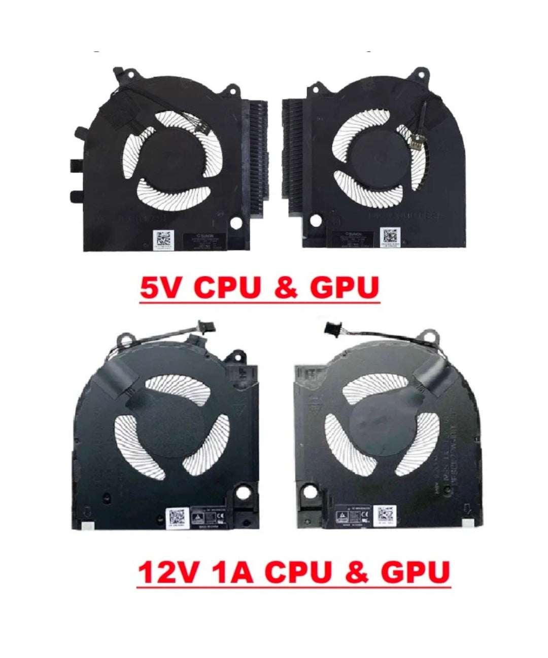 Original FAN Pair ( CPU & GPU ) Dell G15 5520 P/N : 05YW78