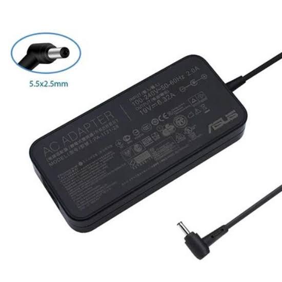 ASUS Laptop Charger 120W 19V 6.32A Original Adapter (5.5 mm x 2.5 mm) (1 Yr Warranty) (Power Cord Included)