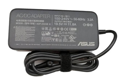 ASUS Laptop Charger 230W 19.5V 11.8A Original Adapter Model No: GL703GM (6.0 mm x 3.7 mm) (1 Yr Warranty) (Power Cord Included)