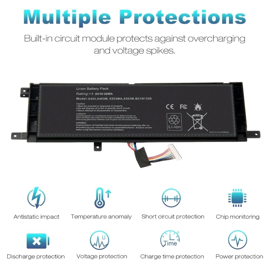 ASUS P553 - B21N1329 Original Laptop Notebook Battery (1 Yr Warranty)