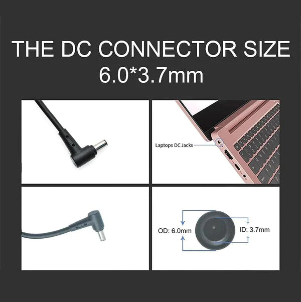 ASUS Laptop Charger 280W 20V 14A Original Adapter Model No: GZ301Z (6.0 mm x 3.7 mm) (1 Yr Warranty) (Power Cord Included)