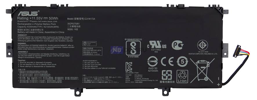 ASUS ZenBook UX331UAL - C31N1724 Original Laptop Notebook Battery (1 Yr Warranty)
