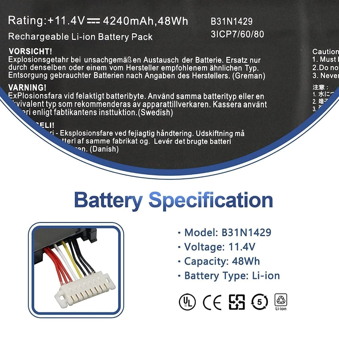 ASUS K501UQ - C31N1429 Original Laptop Notebook Battery (1 Yr Warranty)