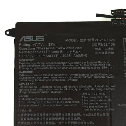ASUS C21N1624 - C21N1624 Original Laptop Notebook Battery (1 Yr Warranty)