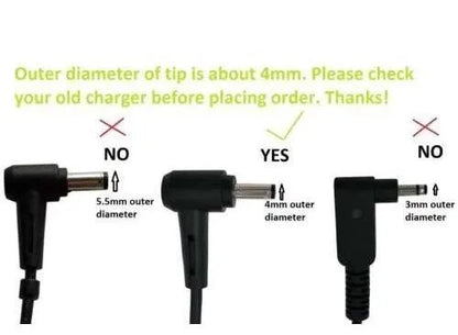 ASUS Laptop Charger 45W 19V 2.37A Original Adapter (4.0 mm x 1.35 mm) (1 Yr Warranty) (Power Cord Included) Model : ADP-45BW A