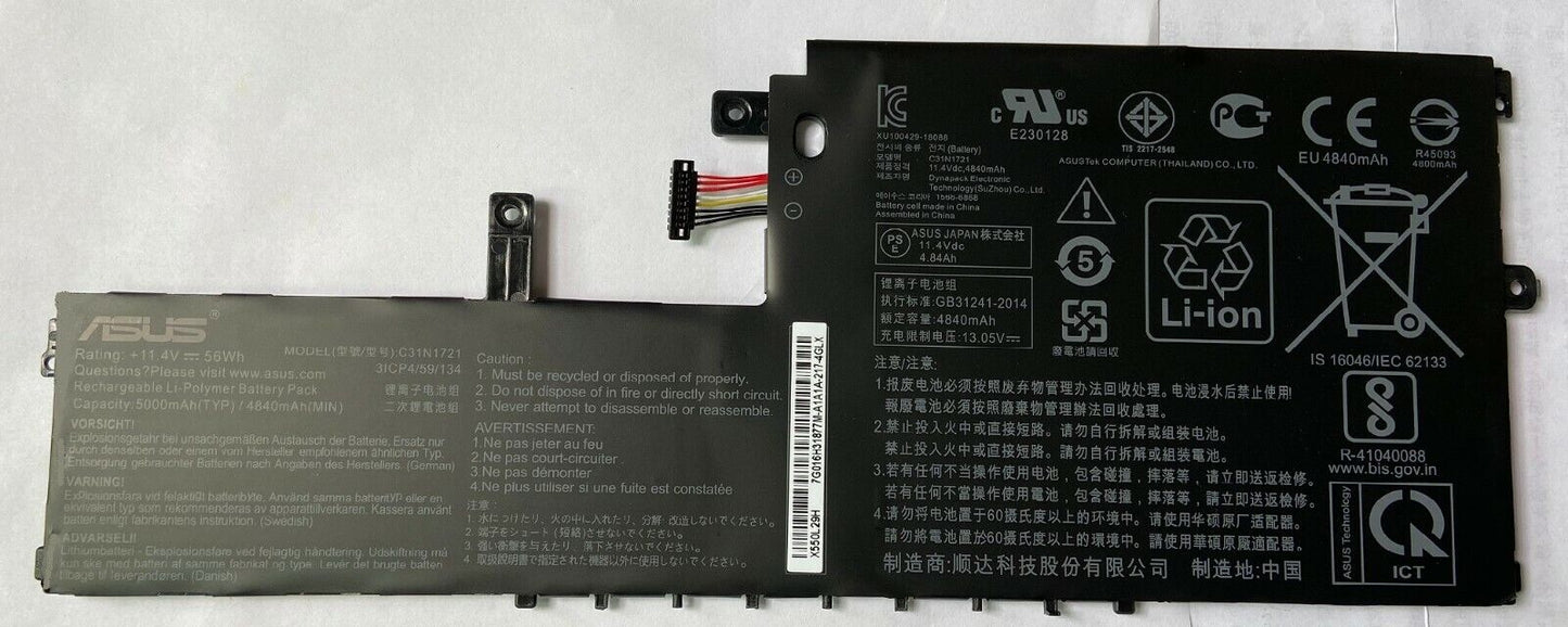 ASUS VivoBook E406SA - C31N1721 Original Laptop Notebook Battery (1 Yr Warranty)