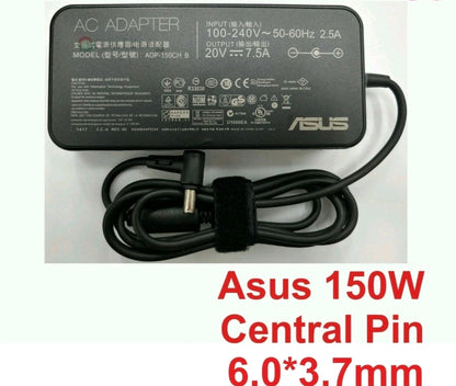 ASUS Laptop Charger 150W 20V 7.5A Original Adapter (6.0 mm x 3.7 mm) (1 Yr Warranty) (Power Cord Included)