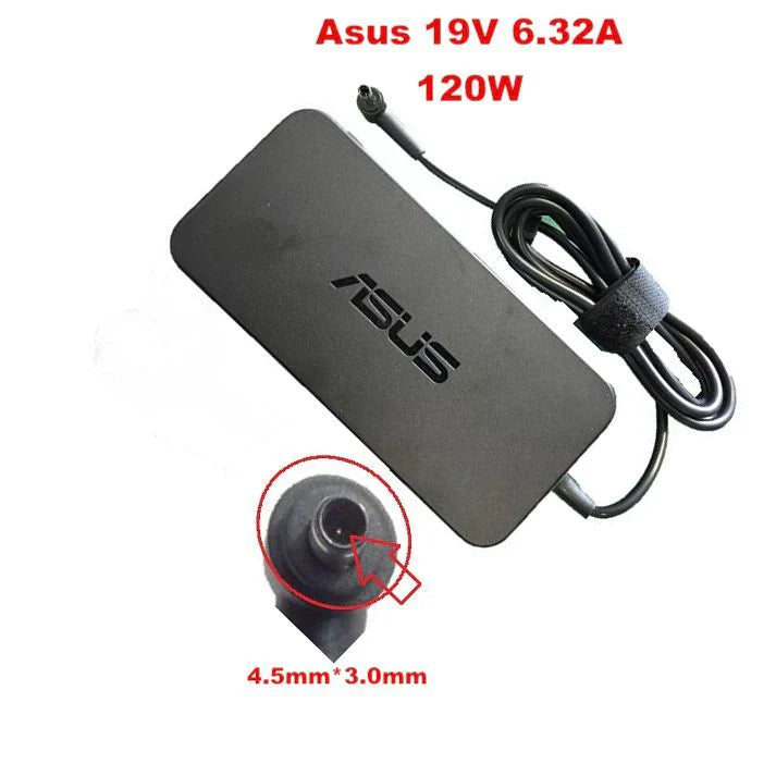 ASUS Laptop Charger 120W 19V 6.32A Original Adapter Model No: F552CA (4.5 mm x 3.0 mm) (1 Yr Warranty) (Power Cord Included)