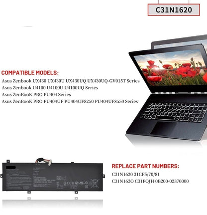 ASUS UX430UNR - C31N1620 Original Laptop Notebook Battery (1 Yr Warranty)