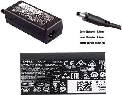 DELL LAPTOP CHARGER 90W 19.5V 4.62A GENUINE Original Adapter ( 4.5 MM ) ( 1 Yr Warranty ) Model No : PA-1900-32D5