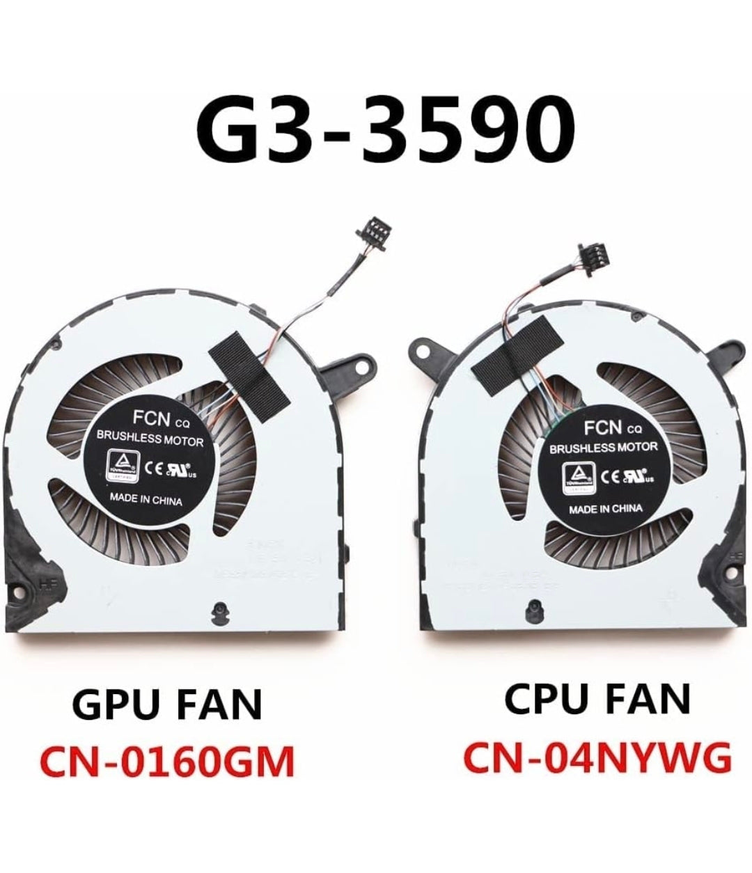 Original FAN Pair Dell Gaming G5 SE 15 5500 P/N : 04NYWG