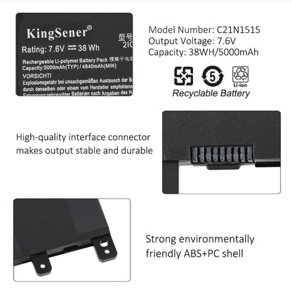 ASUS R753UB - C21N1515 Original Laptop Notebook Battery (1 Yr Warranty)