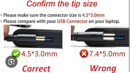 DELL LAPTOP CHARGER 90W 19.5V 4.62A GENUINE Original Adapter ( 4.5 MM ) ( 1 Yr Warranty ) Model No : PA-1900-32D5