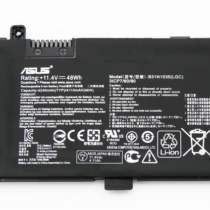 ASUS RX310UA7100 - B31N1535 Original Laptop Notebook Battery (1 Yr Warranty)