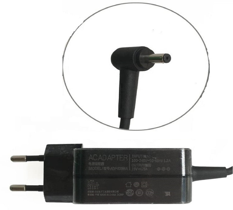 ASUS Laptop Charger 33W 19V 1.75A Original Adapter Model : Asus X540S ( 4.0 mm x 1.35 mm ) (1 Yr Warranty)
