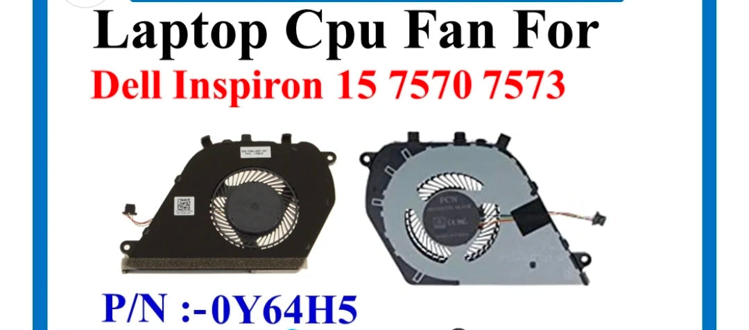 Original FAN Dell Inspiron 15  7570    P/N :  0Y64H5 , Y64H5