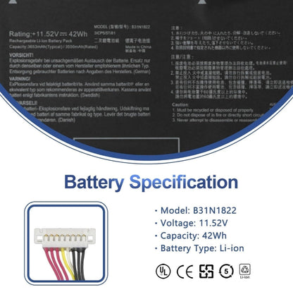 ASUS UX462D - B31N1822 Original Laptop Notebook Battery (1 Yr Warranty)