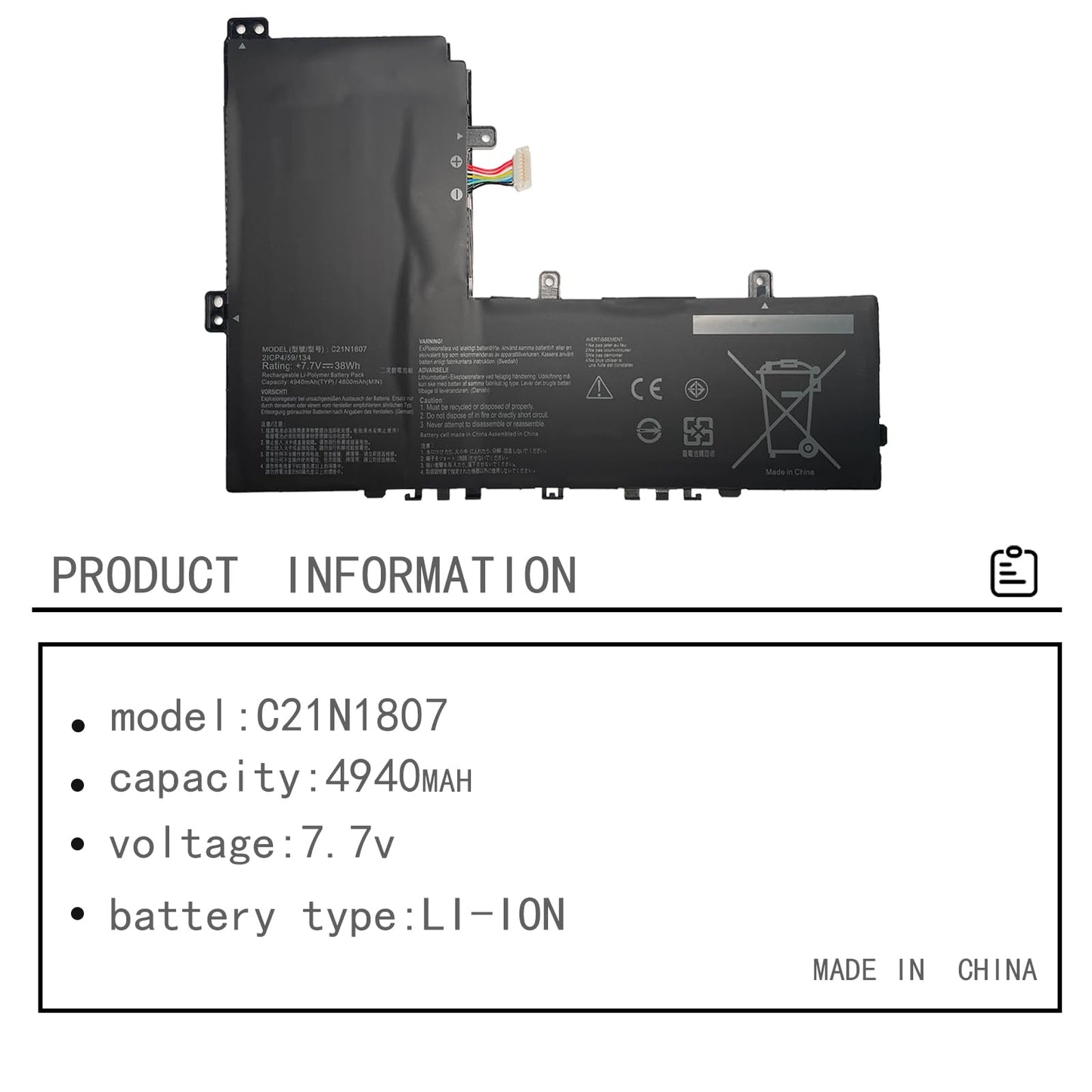 ASUS C223NA - C21N1807 Original Laptop Notebook Battery (1 Yr Warranty)
