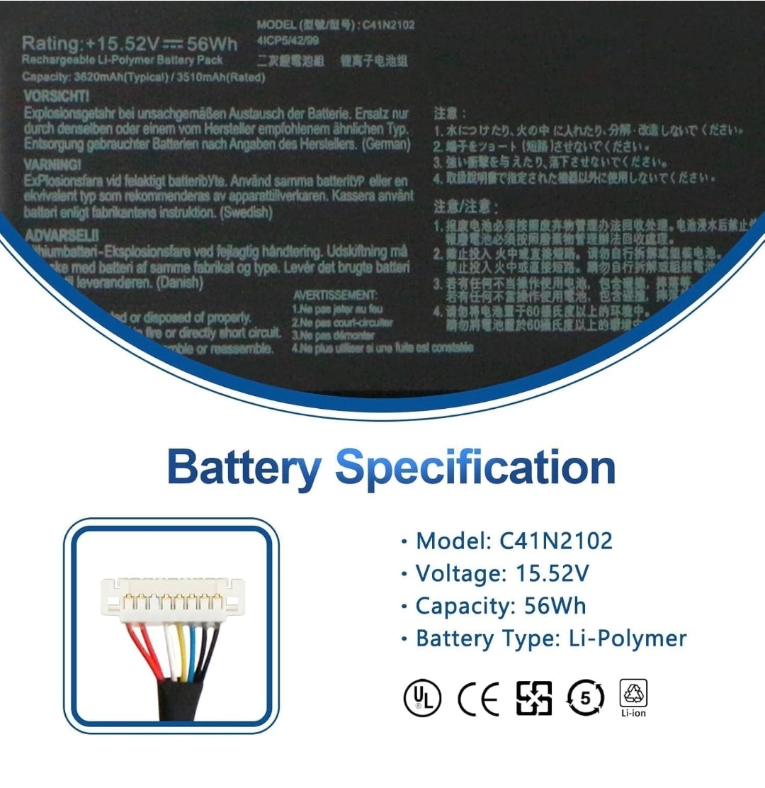 ASUS ROG Flow Z13 GZ301VV - C41N2102 Original Laptop Notebook Battery (1 Yr Warranty)