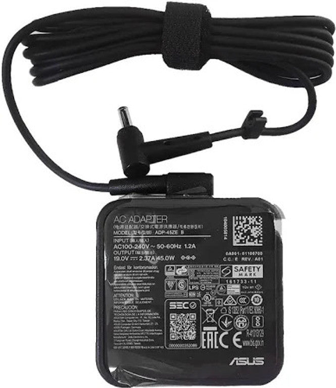 ASUS Laptop Charger 45W 19V 2.37A Original Adapter Model No : X515EA (4.0 mm x 1.35 mm) (1 Yr Warranty) (Power Cord Included)