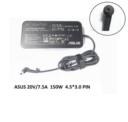 ASUS Laptop Charger 150W 19.5V 7.7A Original Adapter (4.5 mm x 3.0 mm) (1 Yr Warranty) (Power Cord Included)