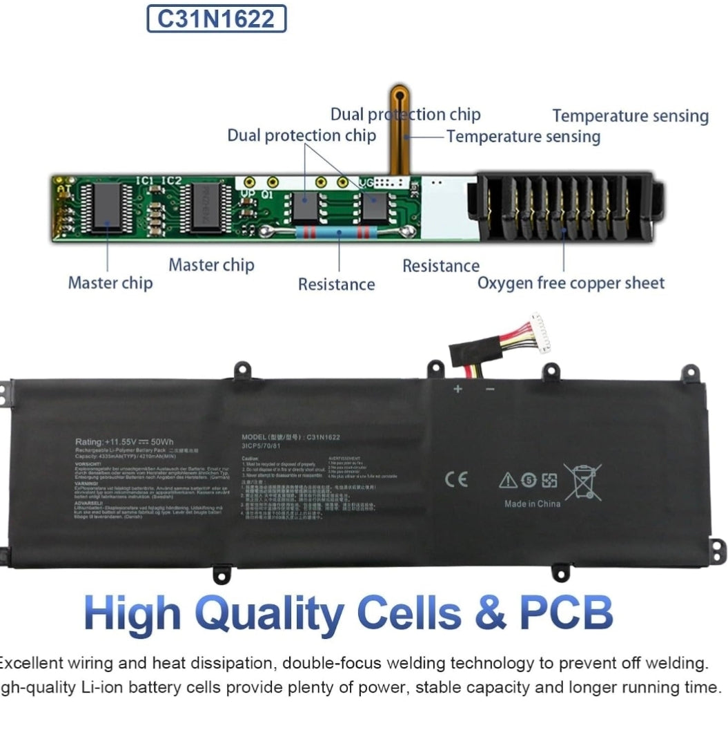 ASUS UX530 - C31N1622 Original Laptop Notebook Battery (1 Yr Warranty)
