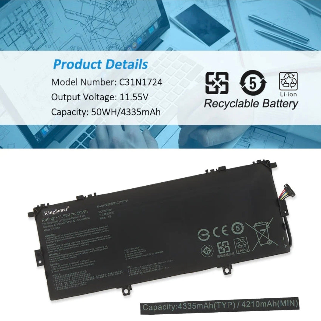 ASUS U3100FAL - C31N1724 Original Laptop Notebook Battery (1 Yr Warranty)