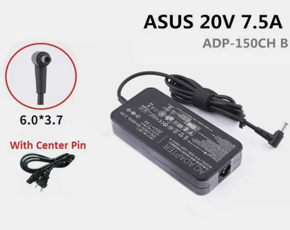 ASUS Laptop Charger 150W 20V 7.5A Original Adapter Model : F506HF-HN024W (6.0 mm x 3.7 mm) (1 Yr Warranty) (Power Cord Included)