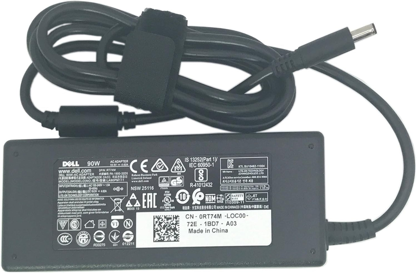 DELL LAPTOP CHARGER 90W 19.5V 4.62A GENUINE Original Adapter ( 4.5 MM ) ( 1 Yr Warranty ) Model No : LA90PM111
