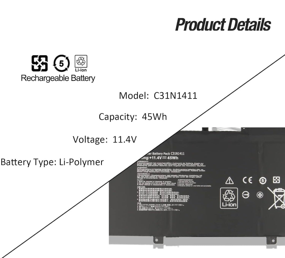 ASUS Zenbook U305FA - C31N1411 Original Laptop Notebook Battery (1 Yr Warranty)