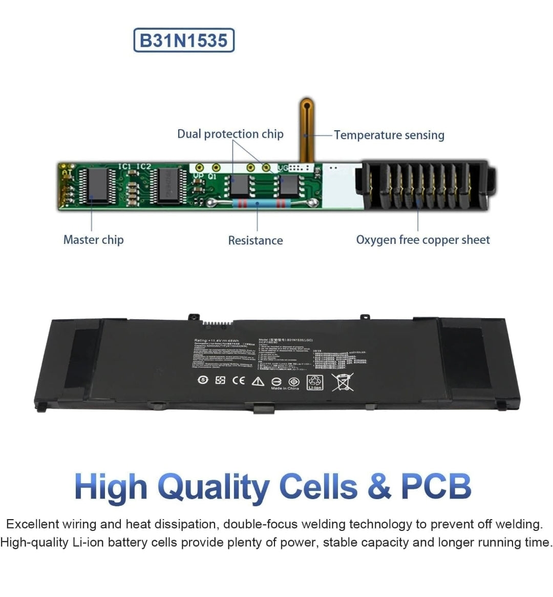ASUS RX310UA7100 - B31N1535 Original Laptop Notebook Battery (1 Yr Warranty)