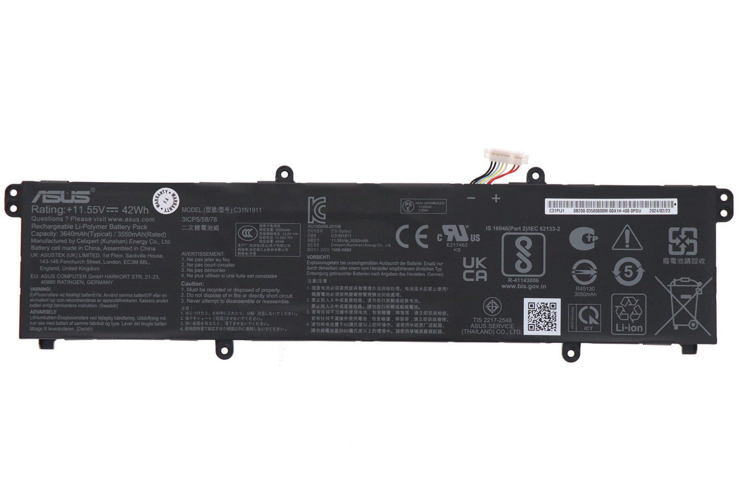 ASUS X421EQ - C31N1911 Original Laptop Notebook Battery (1 Yr Warranty)