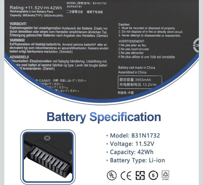 ASUS K430FN - B31N1732 Original Laptop Notebook Battery (1 Yr Warranty)