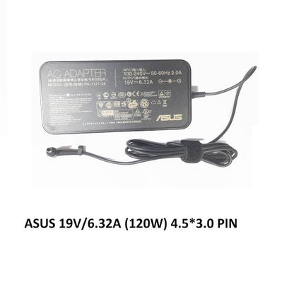 ASUS Laptop Charger 120W 19V 6.32A Original Adapter Model No: F550LN (4.5 mm x 3.0 mm) (1 Yr Warranty) (Power Cord Included)
